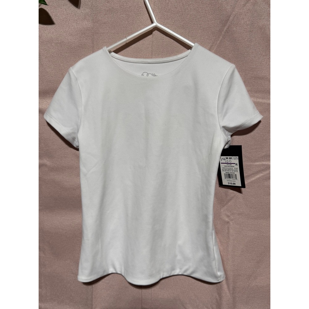 Art Class Girls Short Sleeve Crew Neck Tee Fresh White Size M 8 NWT